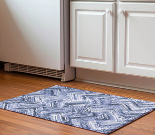 Piper Looms Mayfield Modern AMF630 Blue Machine Washable Area Rug Scatter Lifestyle Image Feature