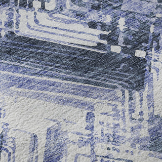 Piper Looms Mayfield Modern AMF630 Blue Machine Washable Area Rug Swatch Image