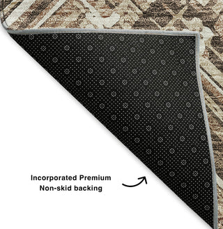 Piper Looms Mayfield Modern AMF630 Brown Machine Washable Area Rug Backing Image