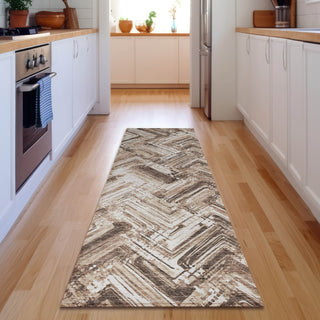 Piper Looms Mayfield Modern AMF630 Brown Machine Washable Area Rug Runner Lifestyle Image Feature