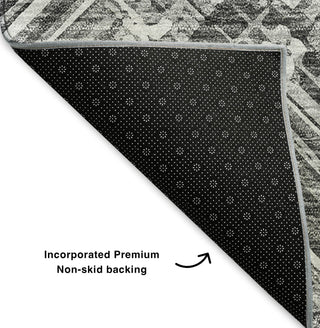 Piper Looms Mayfield Modern AMF630 Gray Machine Washable Area Rug Backing Image