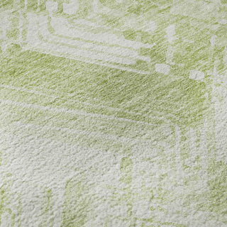Piper Looms Mayfield Modern AMF630 Green Machine Washable Area Rug Swatch Image