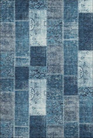 Piper Looms Mayfield Patchwork AMF631 Blue Machine Washable Area Rug main image