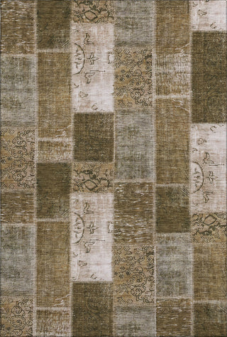 Piper Looms Mayfield Patchwork AMF631 Brown Machine Washable Area Rug main image