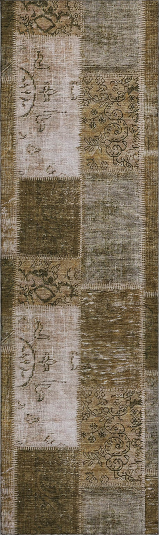 Piper Looms Mayfield Patchwork AMF631 Brown Machine Washable Area Rug Runner Main Image