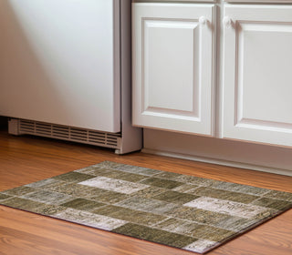 Piper Looms Mayfield Patchwork AMF631 Brown Machine Washable Area Rug Scatter Lifestyle Image Feature