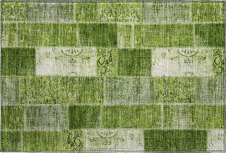 Piper Looms Mayfield Patchwork AMF631 Olive Machine Washable Area Rug Scatter Main Image