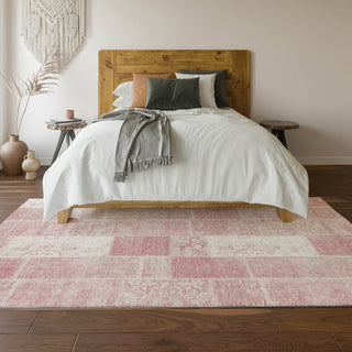 Piper Looms Mayfield Patchwork AMF631 Pink Machine Washable Area Rug Lifestyle Image Feature