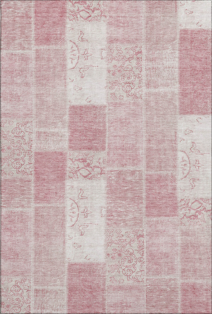 Piper Looms Mayfield Patchwork AMF631 Pink Machine Washable Area Rug main image