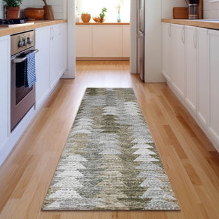 Piper Looms Mayfield Modern AMF632 Brown Machine Washable Area Rug Runner Lifestyle Image Feature