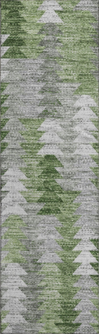 Piper Looms Mayfield Modern AMF632 Green Machine Washable Area Rug Runner Main Image