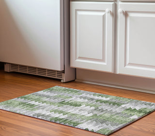 Piper Looms Mayfield Modern AMF632 Green Machine Washable Area Rug Scatter Lifestyle Image Feature