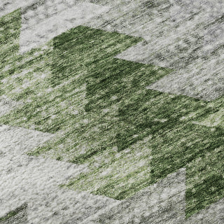 Piper Looms Mayfield Modern AMF632 Green Machine Washable Area Rug Swatch Image