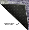 Piper Looms Mayfield Modern AMF632 Purple Machine Washable Area Rug Backing Image