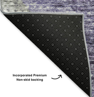 Piper Looms Mayfield Modern AMF632 Purple Machine Washable Area Rug Backing Image