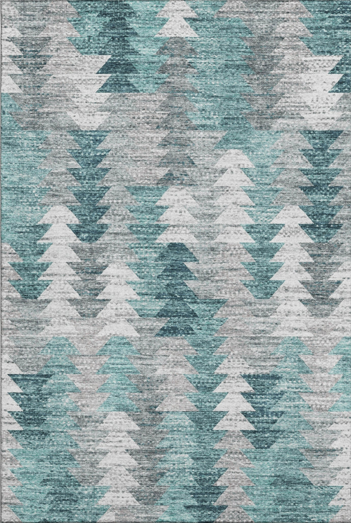 Piper Looms Mayfield Modern AMF632 Teal Machine Washable Area Rug main image