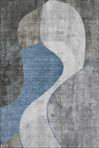 Piper Looms Mayfield Art Deco AMF633 Blue Machine Washable Area Rug main image