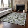 Piper Looms Mayfield Floral AMF634 Olive Machine Washable Area Rug Lifestyle Image Feature