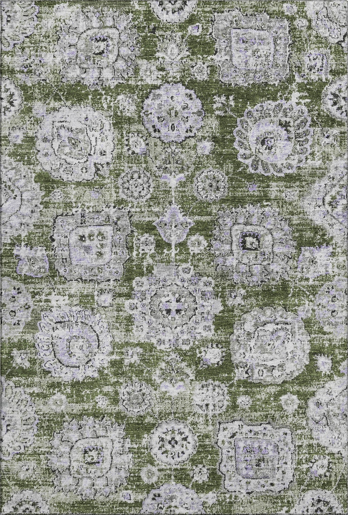 Piper Looms Mayfield Floral AMF634 Olive Machine Washable Area Rug main image