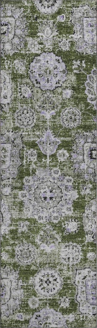 Piper Looms Mayfield Floral AMF634 Olive Machine Washable Area Rug Runner Main Image