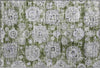Piper Looms Mayfield Floral AMF634 Olive Machine Washable Area Rug Scatter Main Image