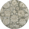 Piper Looms Mayfield Floral AMF634 Taupe Machine Washable Area Rug Round Main Image