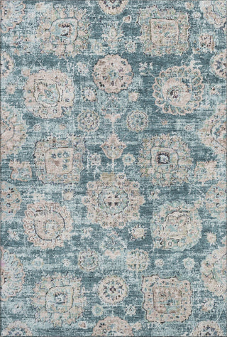 Piper Looms Mayfield Floral AMF634 Teal Machine Washable Area Rug main image
