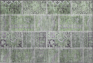 Piper Looms Mayfield Patchwork AMF635 Green Machine Washable Area Rug Scatter Main Image