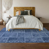 Piper Looms Mayfield Patchwork AMF635 Navy Machine Washable Area Rug Lifestyle Image Feature