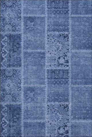 Piper Looms Mayfield Patchwork AMF635 Navy Machine Washable Area Rug main image