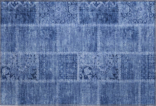 Piper Looms Mayfield Patchwork AMF635 Navy Machine Washable Area Rug Scatter Main Image