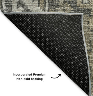 Piper Looms Mayfield Patchwork AMF635 Taupe Machine Washable Area Rug Backing Image