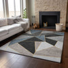 Piper Looms Mayfield Geometric AMF636 Blue Machine Washable Area Rug Lifestyle Image Feature