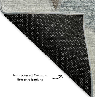 Piper Looms Mayfield Geometric AMF636 Chocolate Machine Washable Area Rug Backing Image