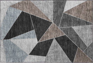 Piper Looms Mayfield Geometric AMF636 Chocolate Machine Washable Area Rug Scatter Main Image