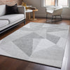 Piper Looms Mayfield Geometric AMF636 Gray Machine Washable Area Rug Lifestyle Image Feature