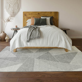 Piper Looms Mayfield Geometric AMF636 Gray Machine Washable Area Rug Lifestyle Image Feature