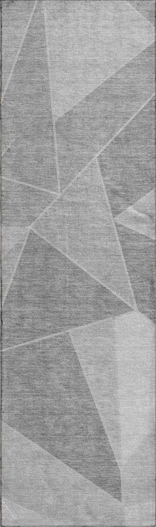 Piper Looms Mayfield Geometric AMF636 Gray Machine Washable Area Rug Runner Main Image