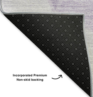 Piper Looms Mayfield Geometric AMF636 Lilac Machine Washable Area Rug Backing Image