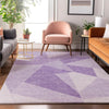 Piper Looms Mayfield Geometric AMF636 Lilac Machine Washable Area Rug Lifestyle Image Feature