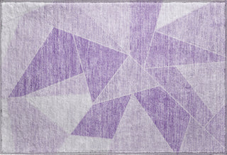 Piper Looms Mayfield Geometric AMF636 Lilac Machine Washable Area Rug Scatter Main Image