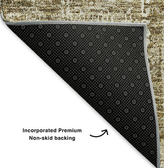 Piper Looms Mayfield Panel AMF637 Brown Machine Washable Area Rug Backing Image