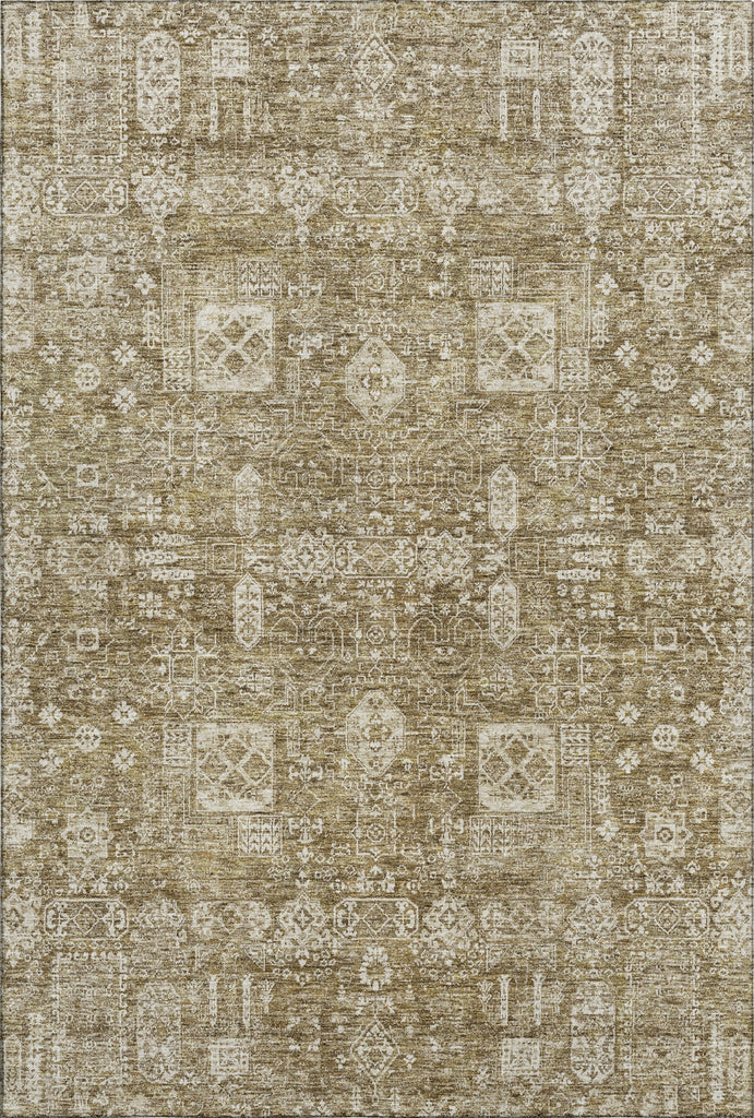 Piper Looms Mayfield Panel AMF637 Brown Machine Washable Area Rug main image