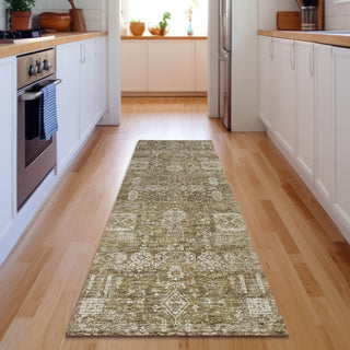 Piper Looms Mayfield Panel AMF637 Brown Machine Washable Area Rug Runner Lifestyle Image Feature
