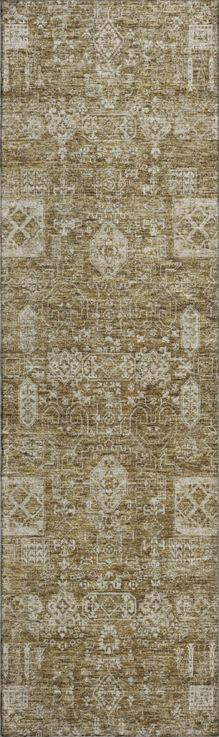 Piper Looms Mayfield Panel AMF637 Brown Machine Washable Area Rug Runner Main Image