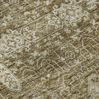 Piper Looms Mayfield Panel AMF637 Brown Machine Washable Area Rug Swatch Image