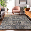 Piper Looms Mayfield Panel AMF637 Charcoal Machine Washable Area Rug Lifestyle Image Feature