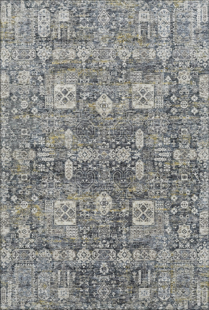 Piper Looms Mayfield Panel AMF637 Charcoal Machine Washable Area Rug main image