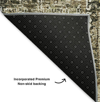 Piper Looms Mayfield Panel AMF637 Coffee Machine Washable Area Rug Backing Image