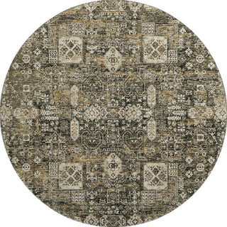 Piper Looms Mayfield Panel AMF637 Coffee Machine Washable Area Rug Round Main Image